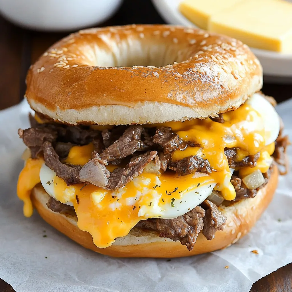 Steak Ei Käse Sandwich