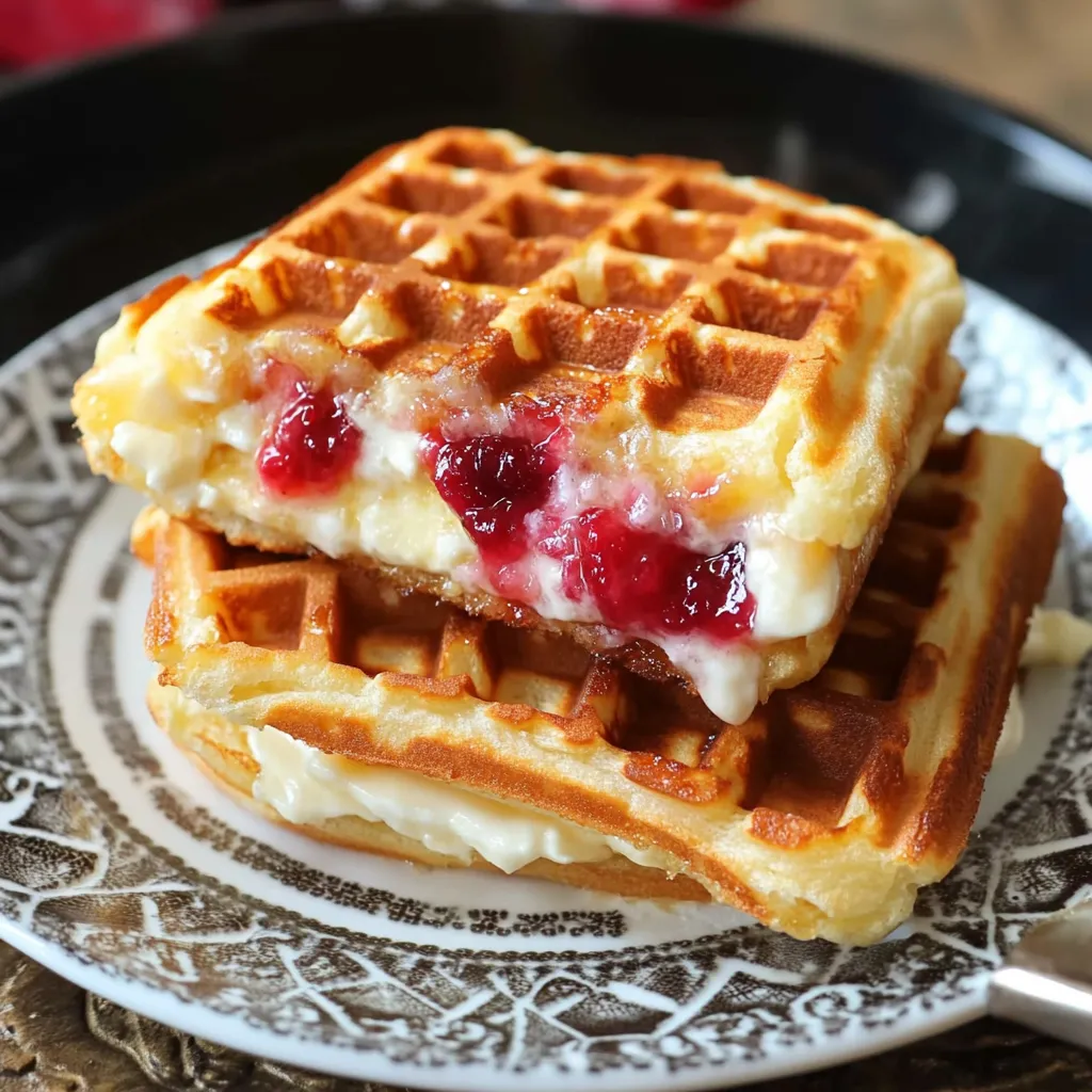 Warmer Waffel-Käse Genuss