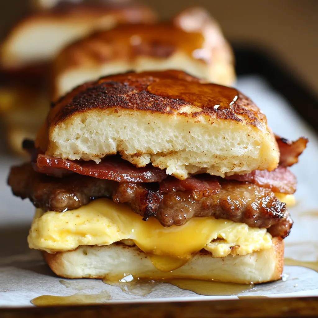Leckere Slider Frühstück