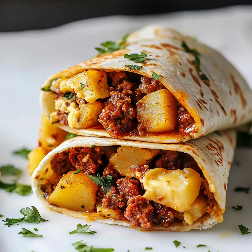 Leckerer Chorizo Burrito