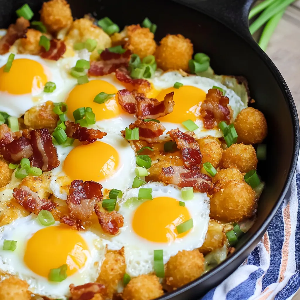 Bacon Eier Käse Totchos