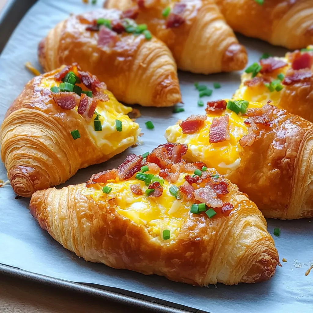Lecker gefüllte Croissants