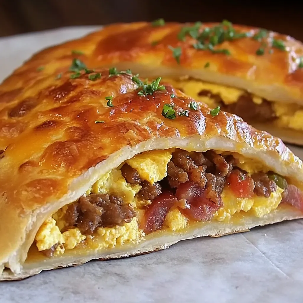 Frühstücks-Calzone: besonders einfach und lecker
