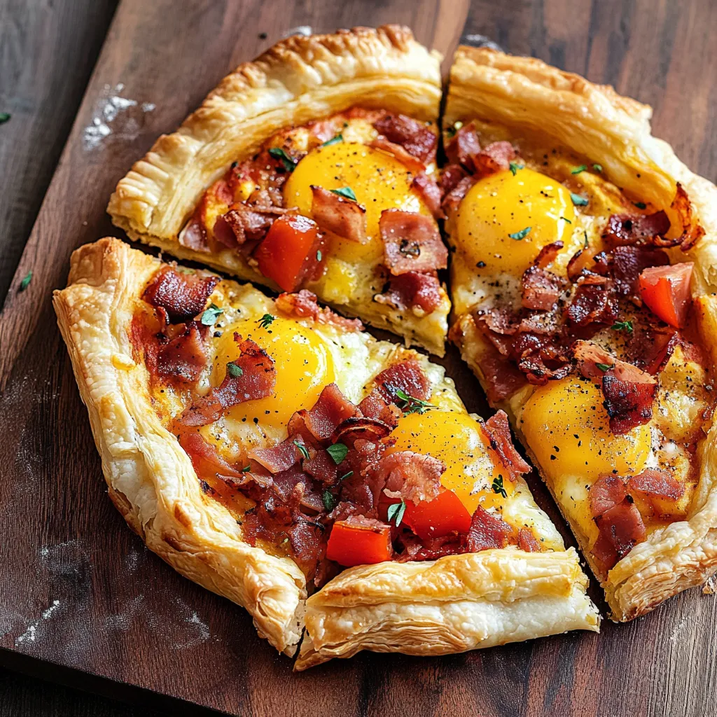 Knusprige Blätterteig Pizza