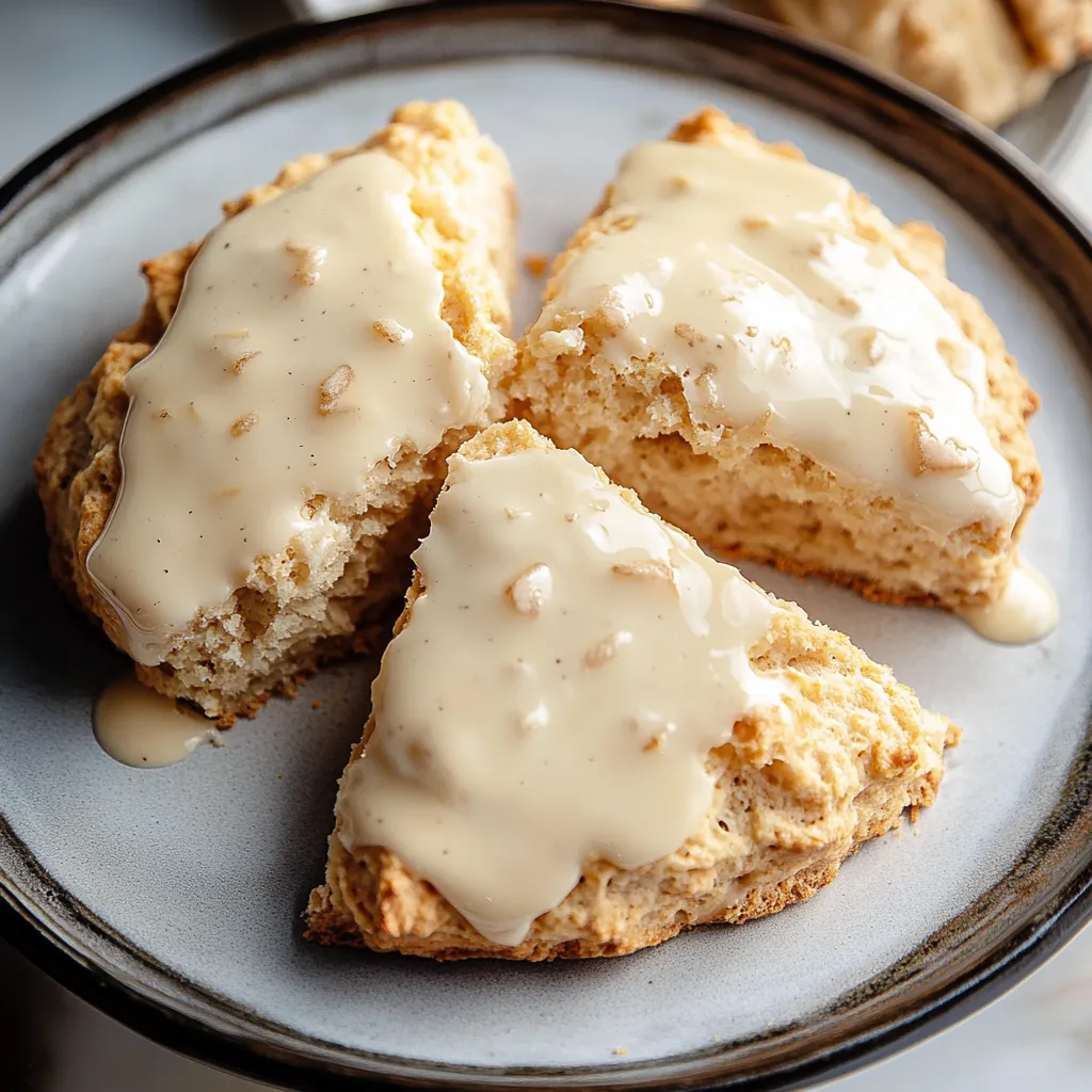 Saftige selbstgemachte Scones mit Ahornsirup