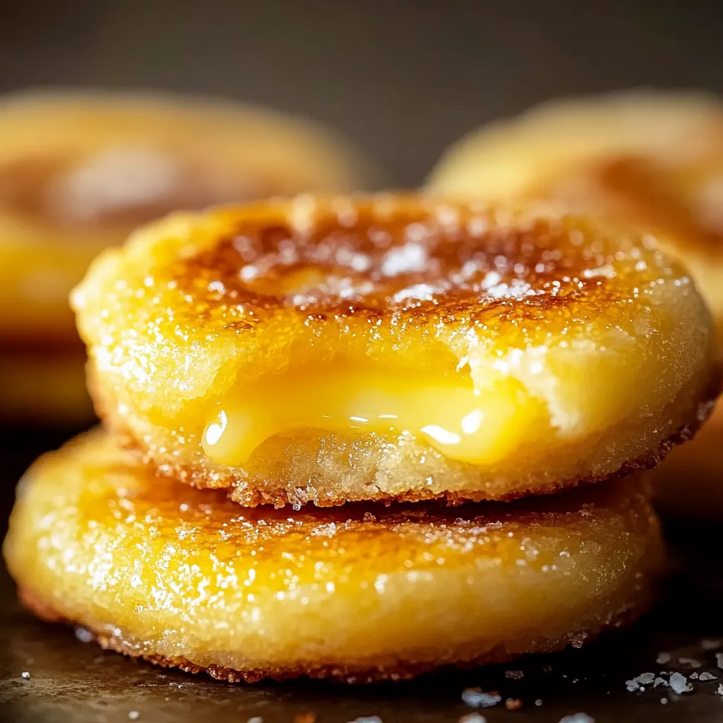 Softe Zitronen-Cookies mit Karamellkruste