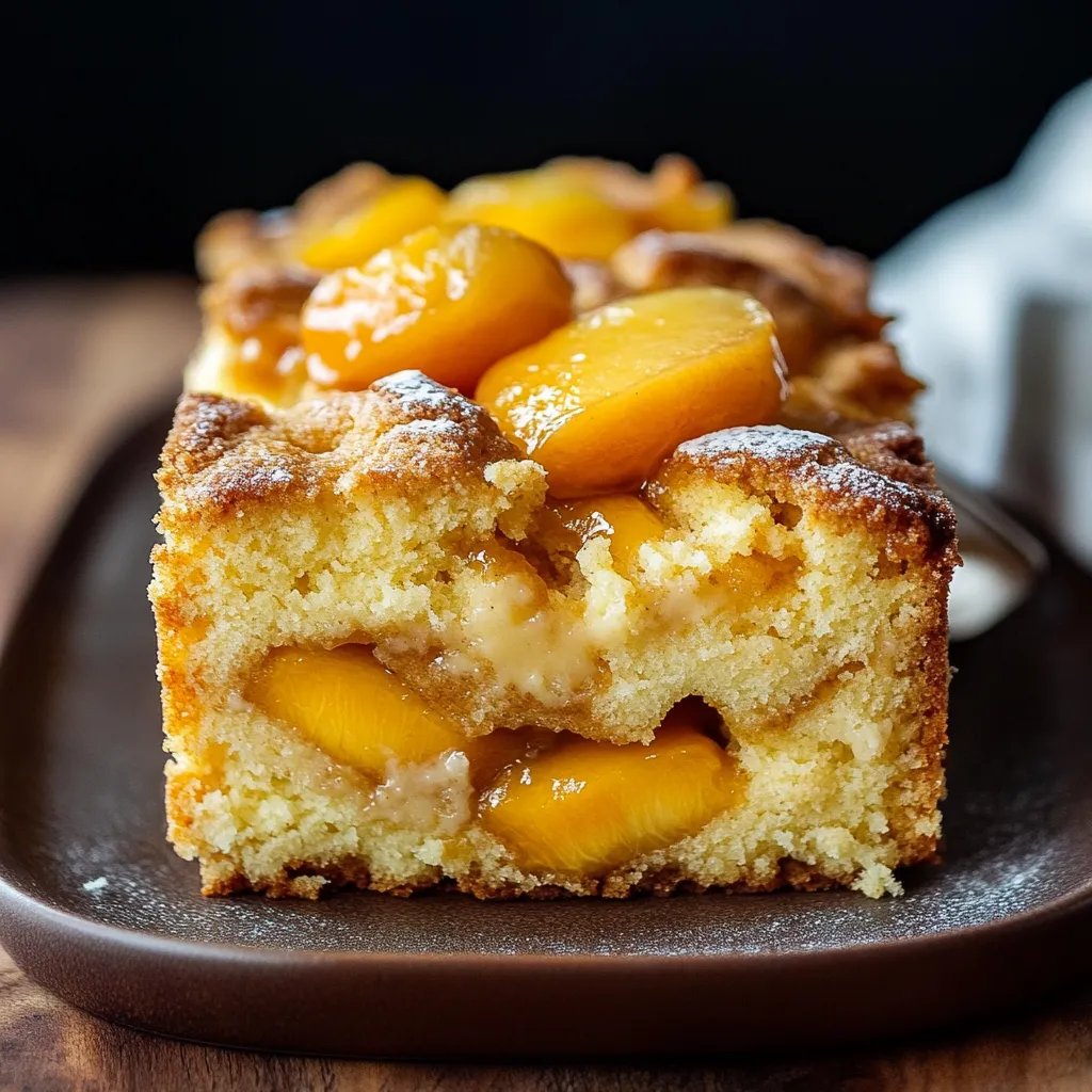 Leckerer Pfirsich Kuchen