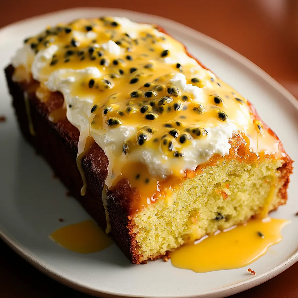 Fluffiger Joghurtkuchen mit Passionsfrucht