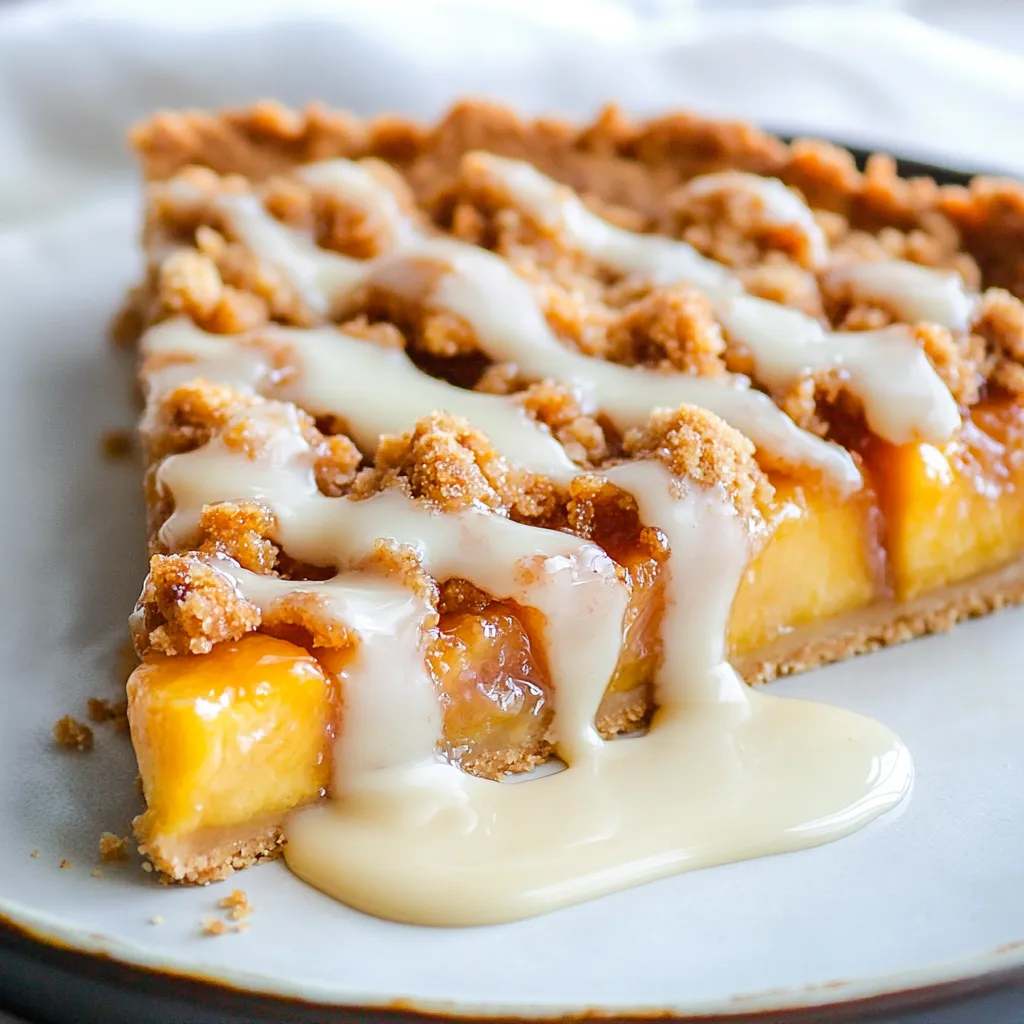 Pfirsichtarte mit Butternote
