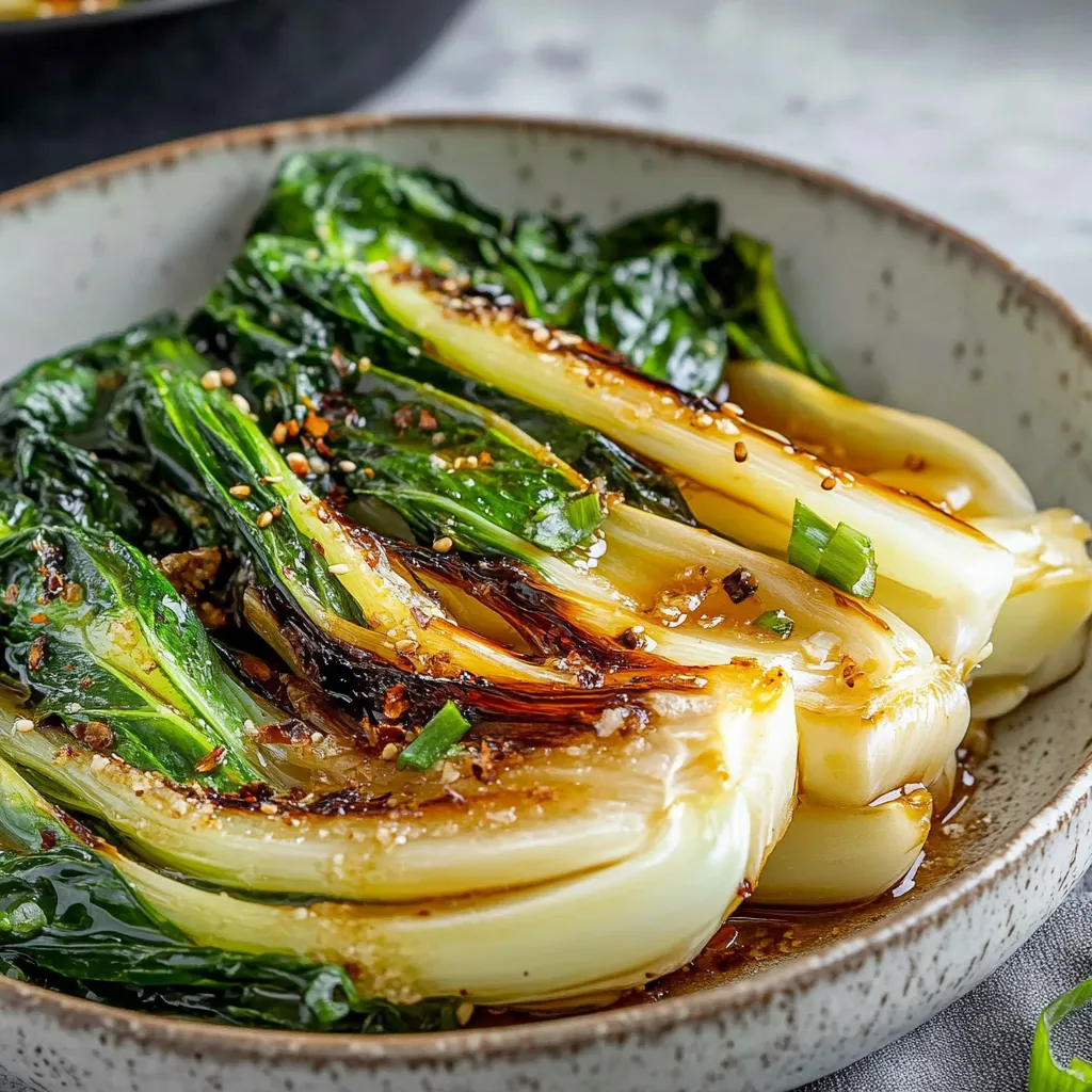 Gebratener Chinakohl mit Knoblauch und Sojasauce