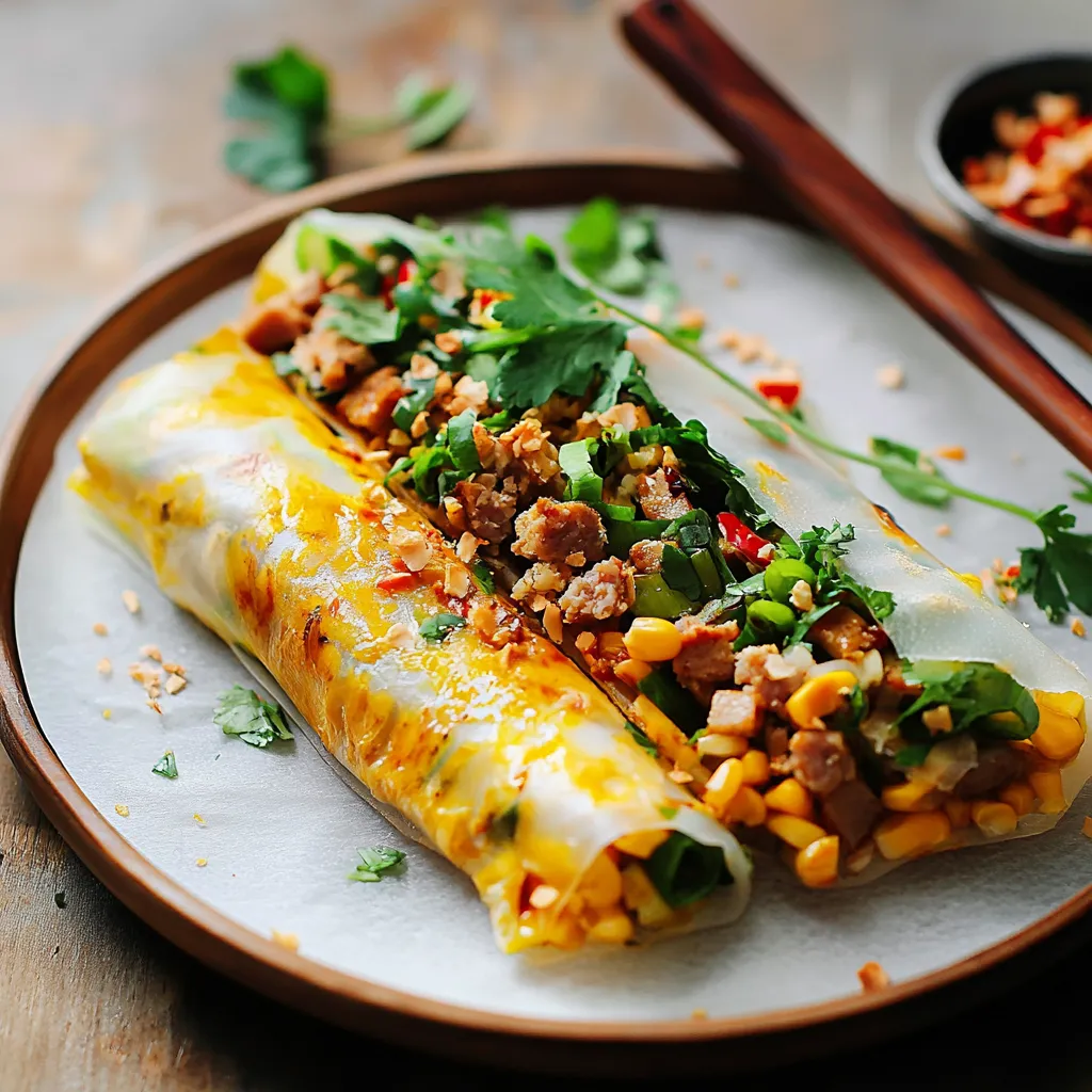 Knuspriger vietnamesischer Reis mit Toppings