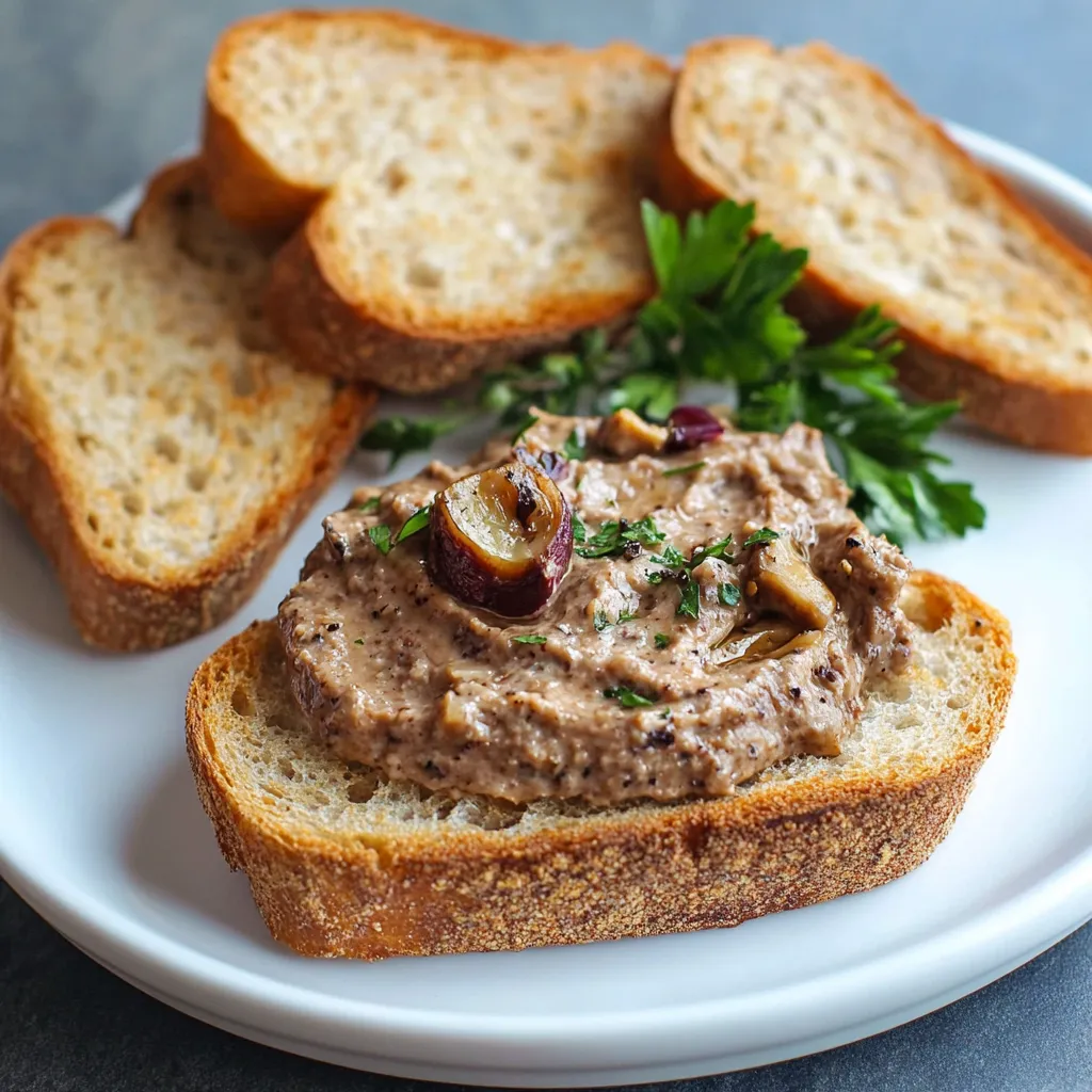 Cremiger Pilzaufstrich mit Nüssen