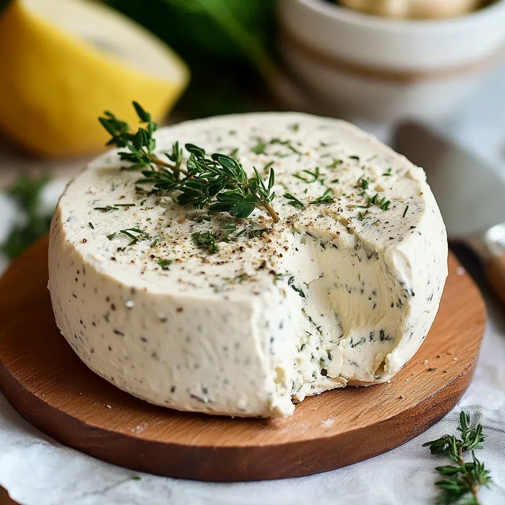 Veganer Boursin mit Kräutern