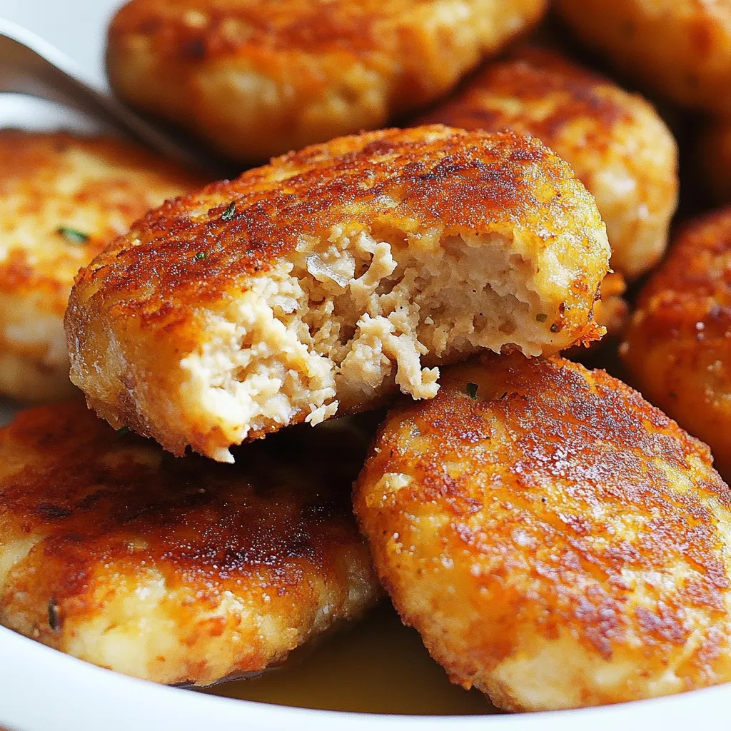 Saftige russische Kotletki aus Hähnchen
