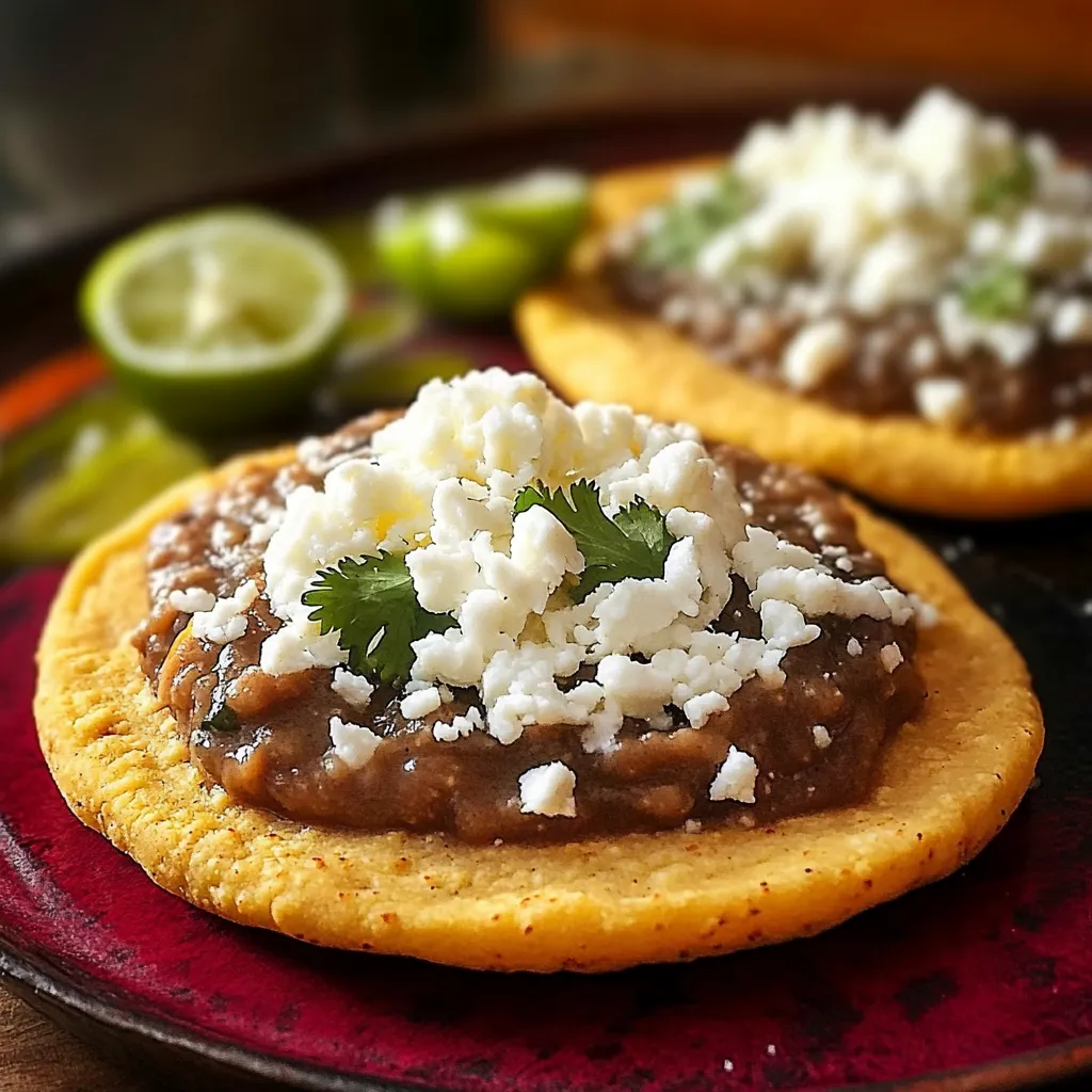 Sopes mit Bohnen und Käse