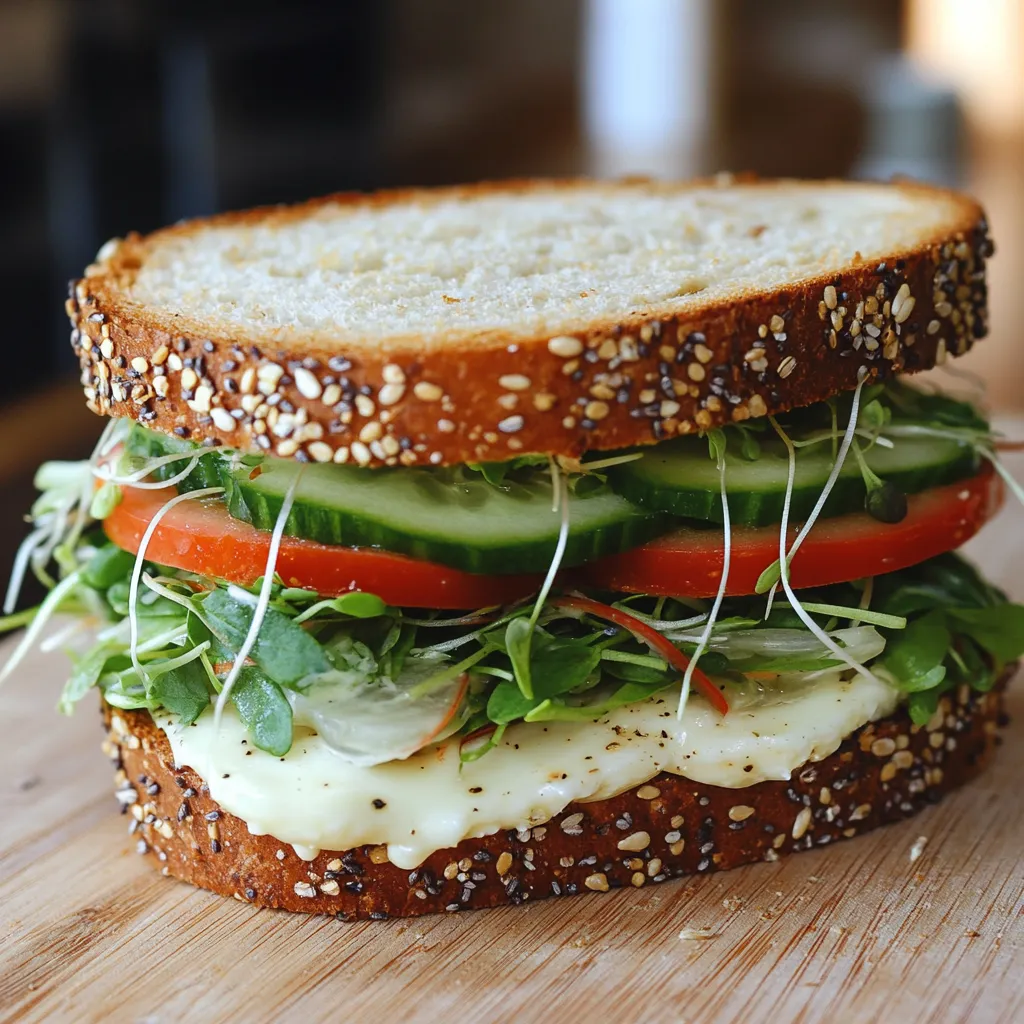 Genieße dein selbst gemachtes Veggie-Sandwich