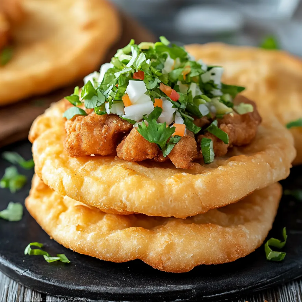 Knuspriges frittiertes Brot