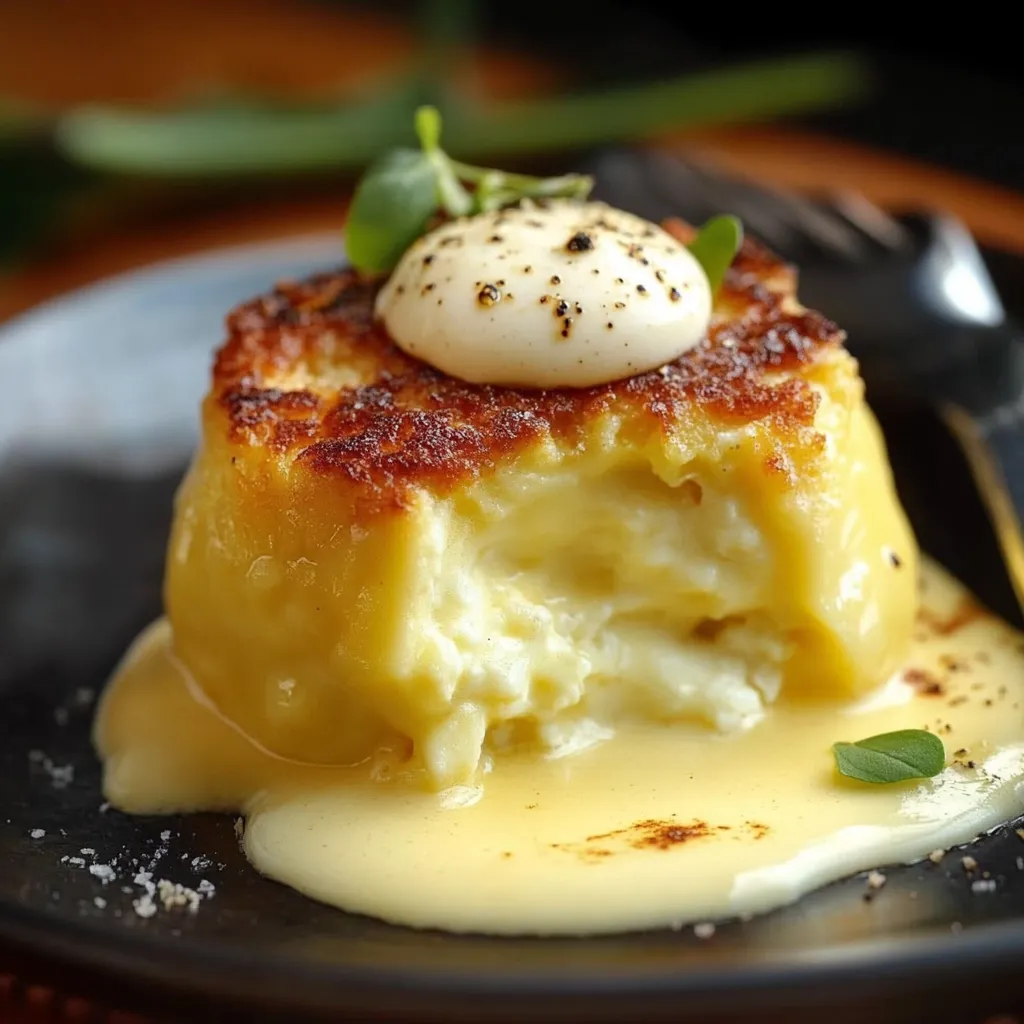 Cremiger Blumenkohl-Coulant mit Gouda