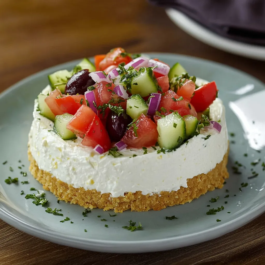 Herzhafter griechischer Kuchen mit Gemüse