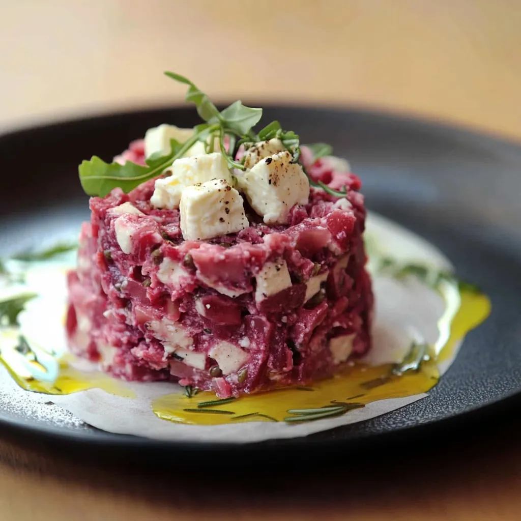 Betterave-Tatar mit chèvre