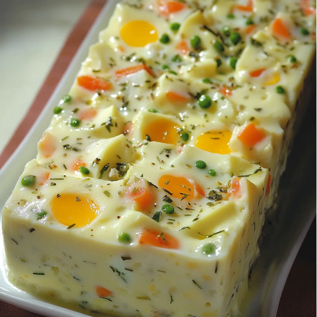 Superschnelle Gemüseterrine mit Ei