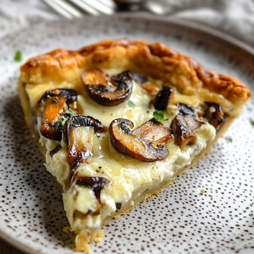 Knusprige Mozzarella-Pilz-Tarte