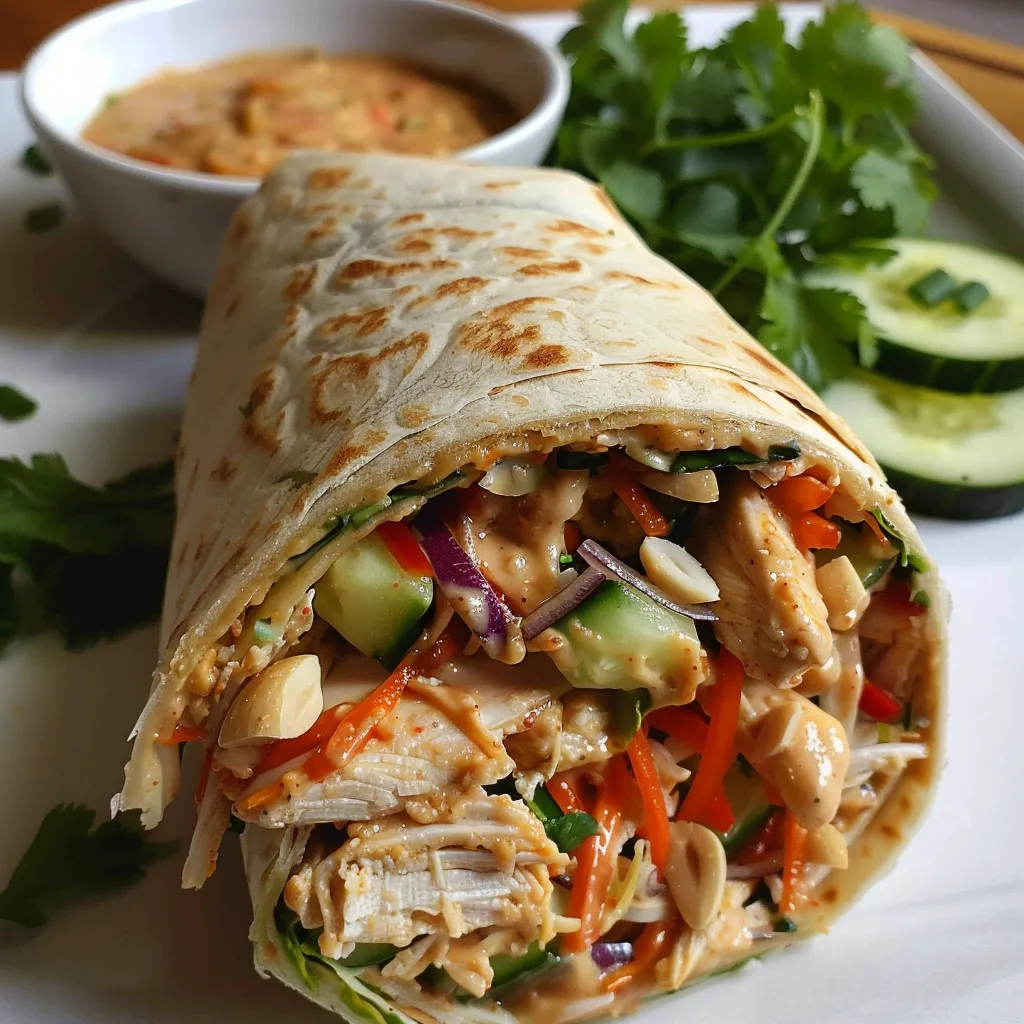 Leckere Thai-Wraps Poulet