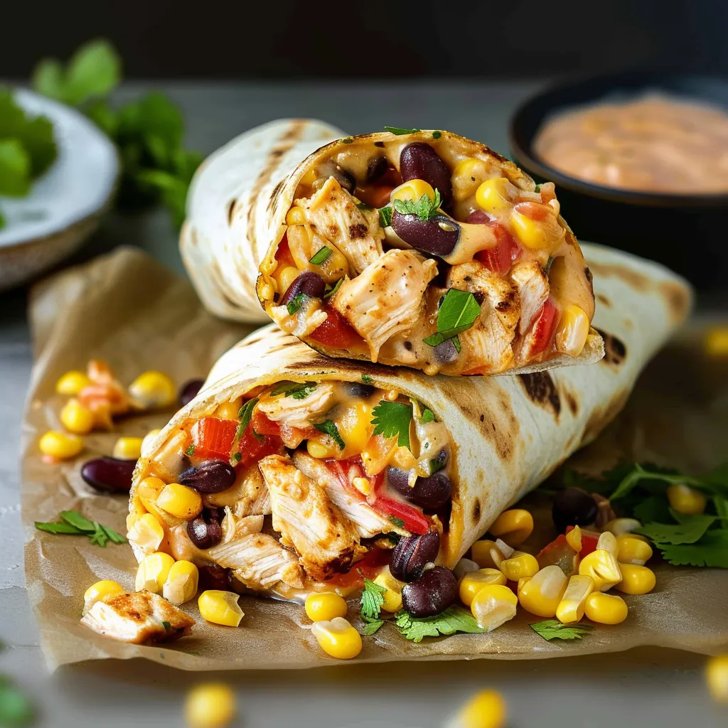 Würziger Huhn Wrap