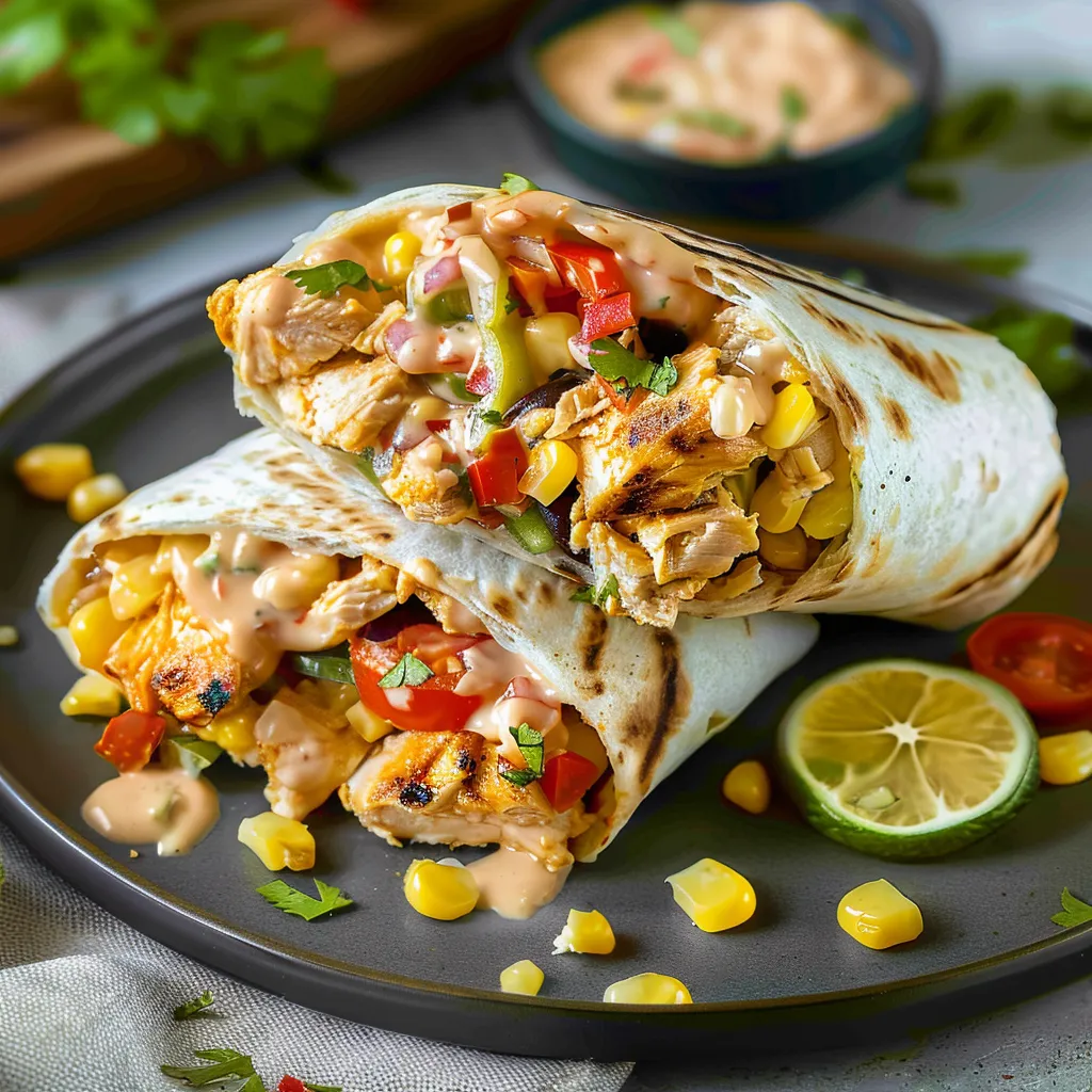 Würziger Chicken-Wrap südländisch inspiriert