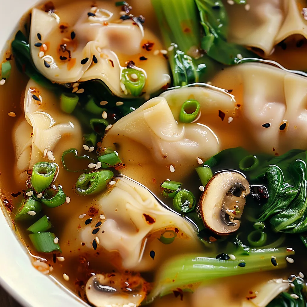 Cremige Potsticker Suppe