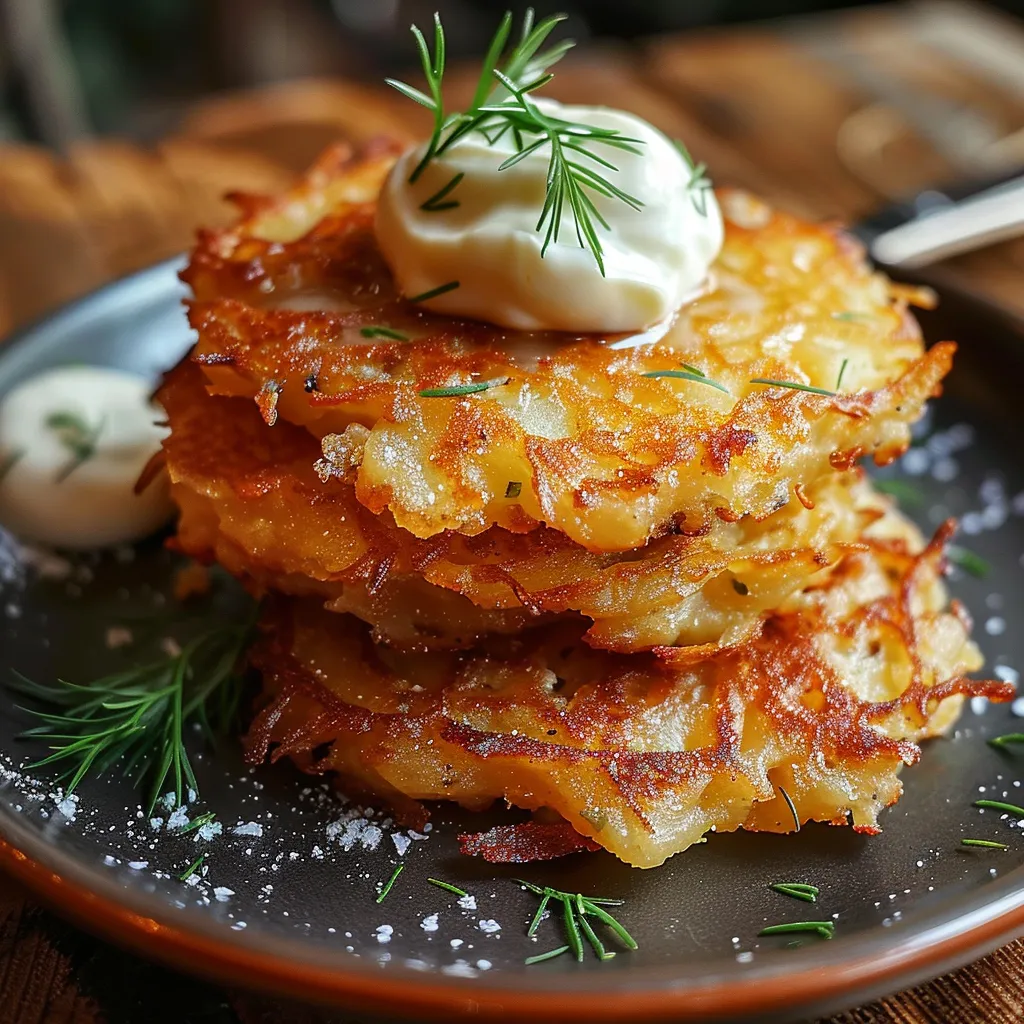 Knusprig gebratene Kartoffelpuffer