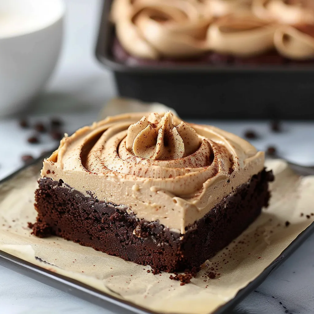 Köstliche Brownies mit Kaffee und Zartbitterschokolade