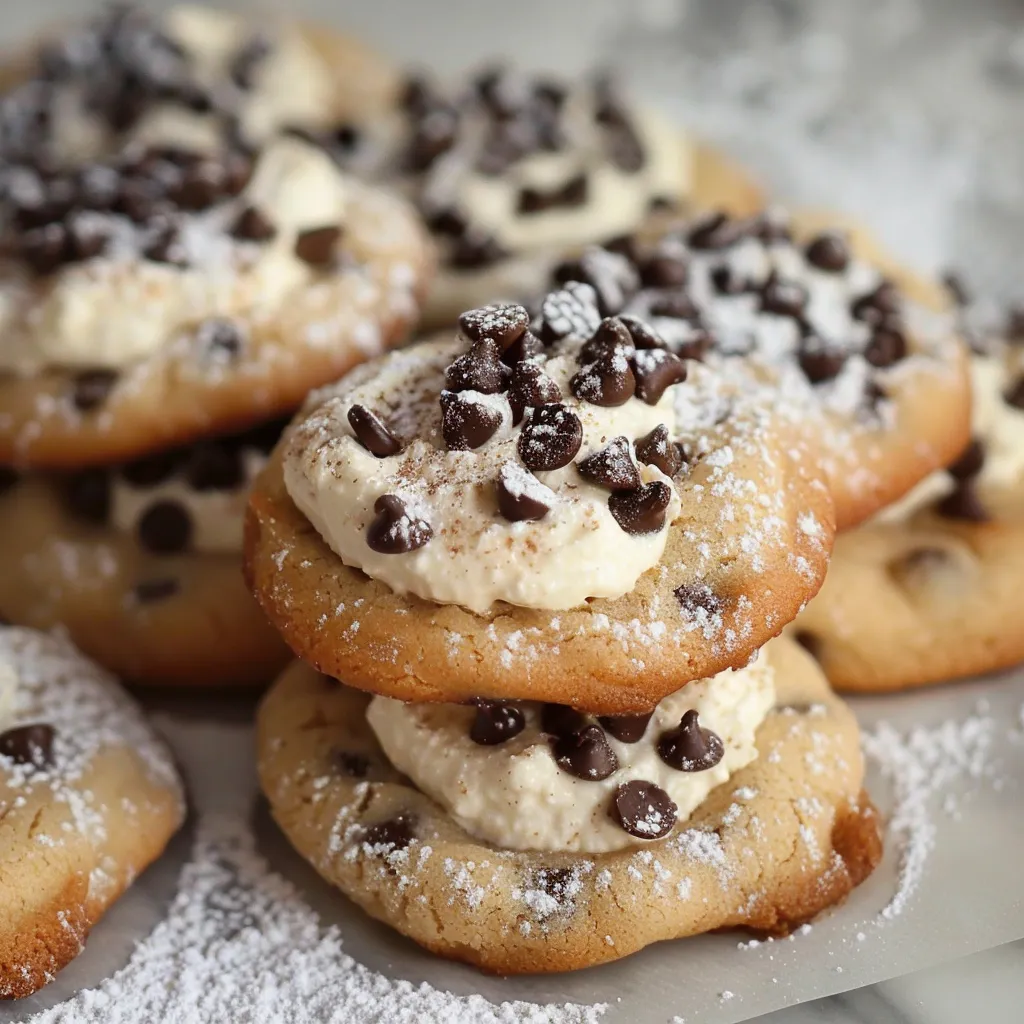 Knusprige Cannoli-Kekse mit cremigem Ricotta