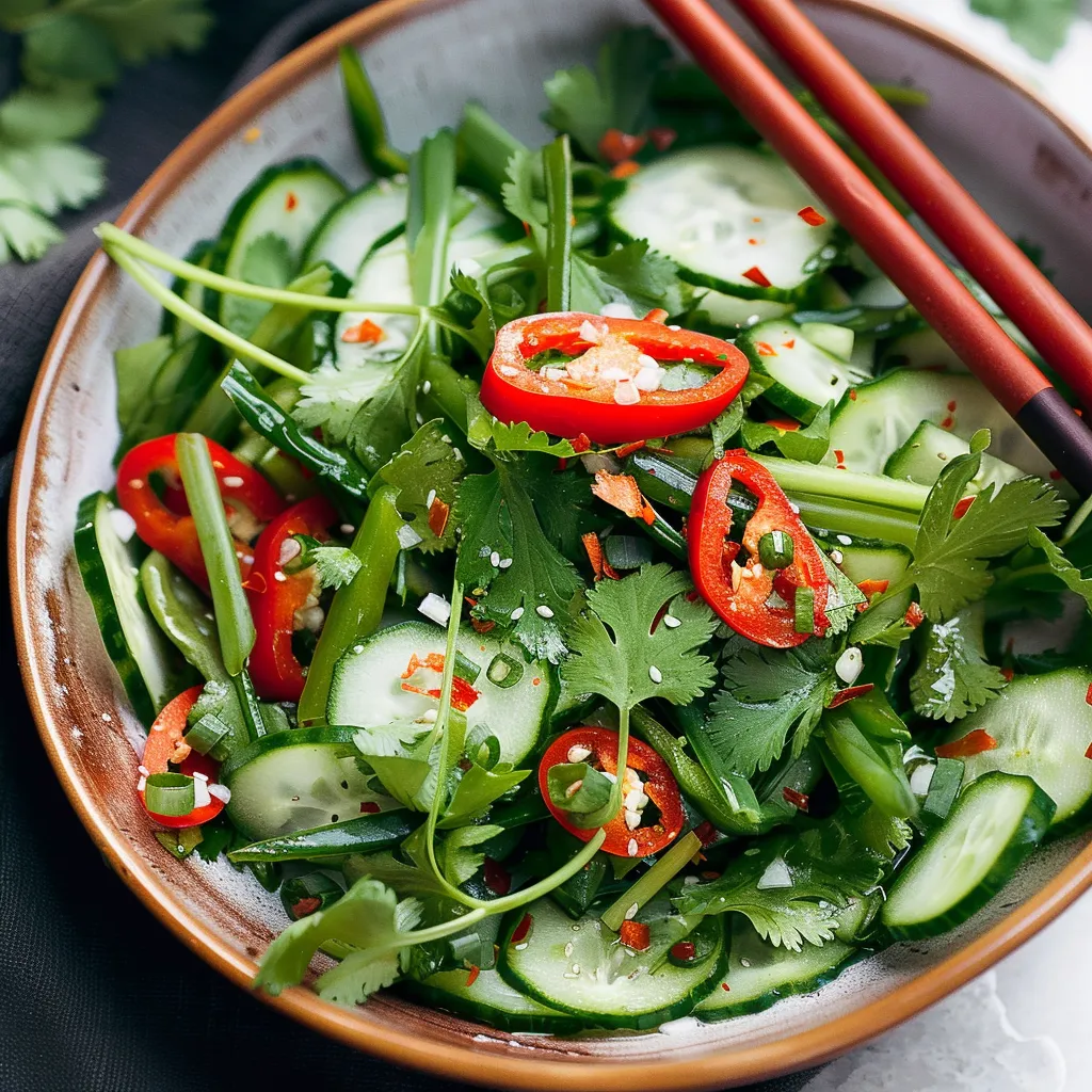 Salat Koriander Pikant