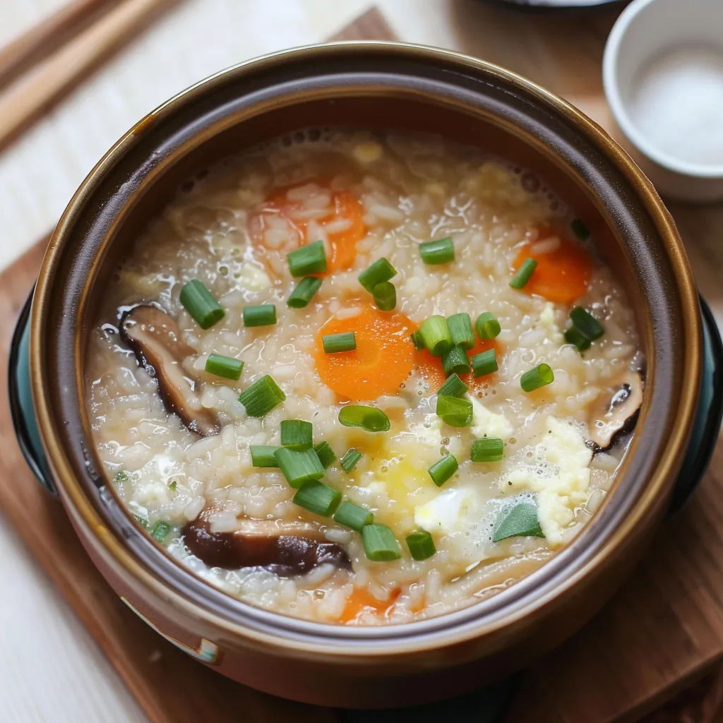 Japanische Reis Suppe