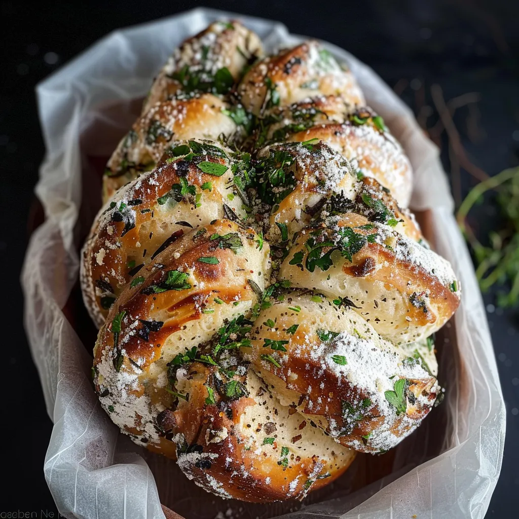 Herzhafte Babka Käse Kräuter