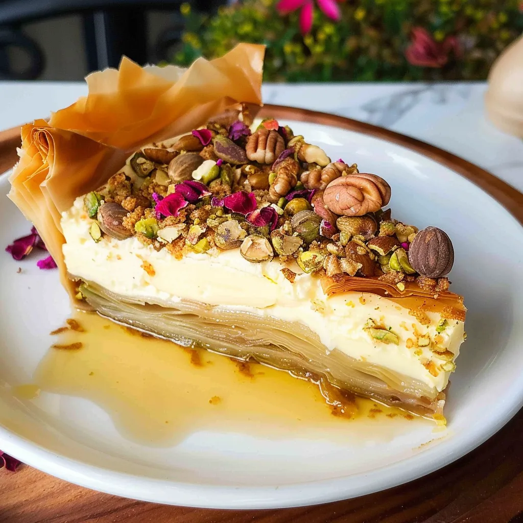 Knuspriger Pistazien Cheesecake