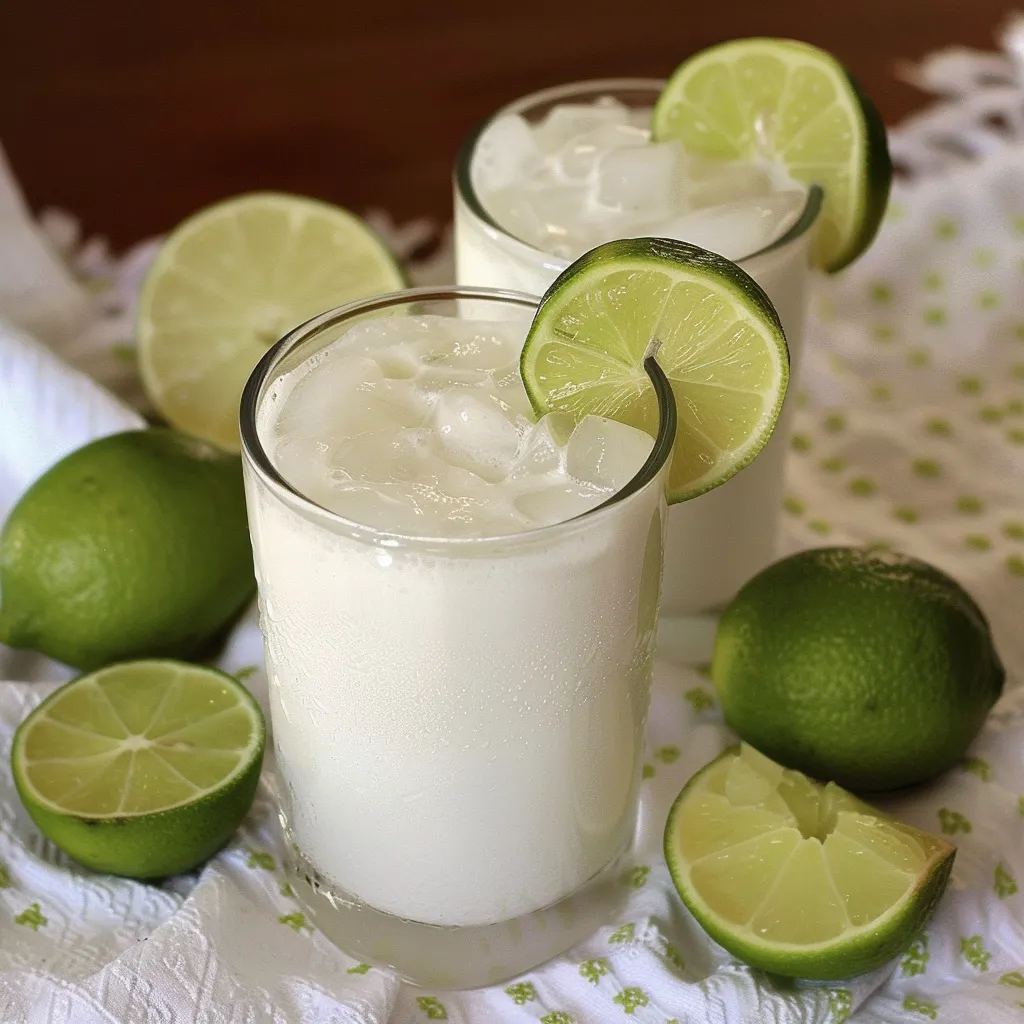 Limonada de Coco mit Limette