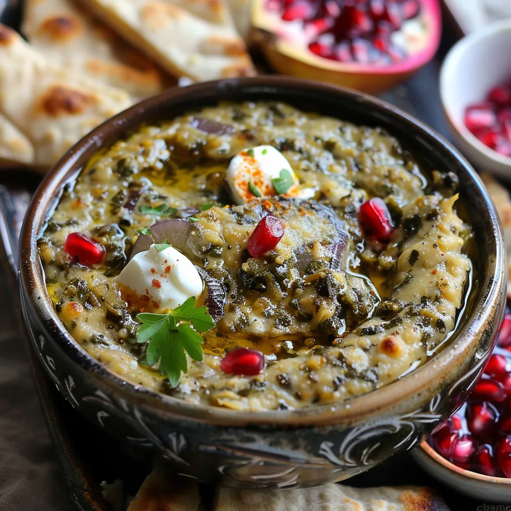 Cremiger Auberginen-Dip mit Kashke