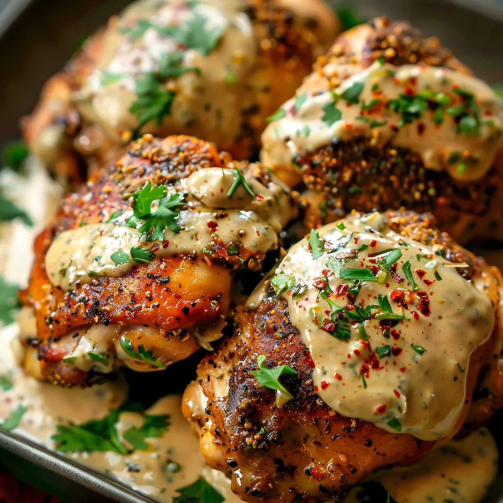 Gegrilltes Hähnchen mit Za'atar, Tahini und Knoblauch
