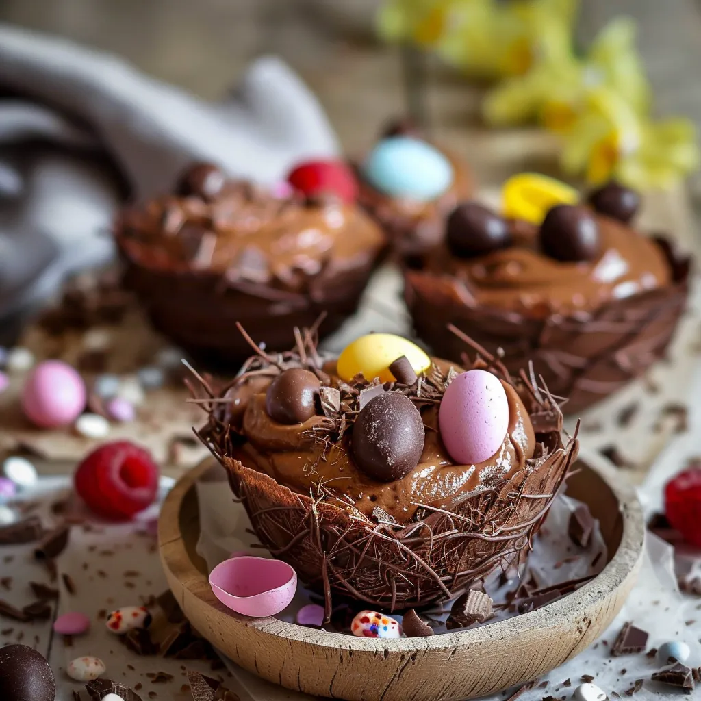 Mach dir richtig festliche Schokonester zu Ostern