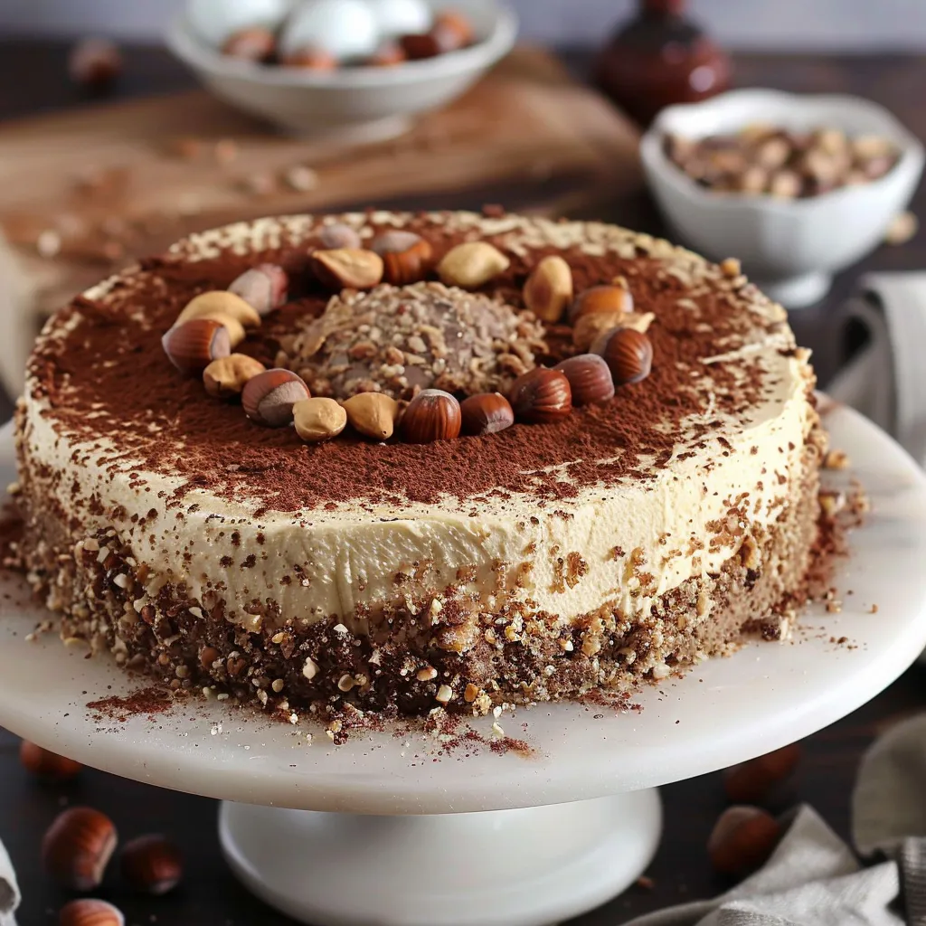 Herrlicher ägyptischer Kuchen mit Haselnüssen