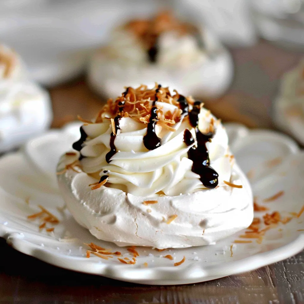Elegante Kokos-Pavlova Minis