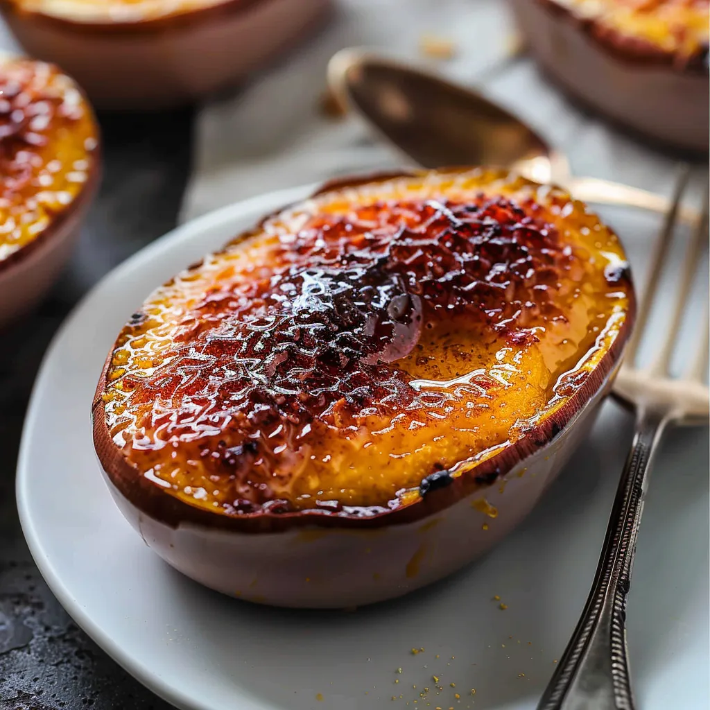 Genieße ein süßes Dessert mit japanischer Süßkartoffel-Crème-brûlée