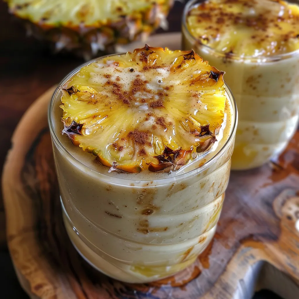 Lassi mit Ananas und Gewürzen