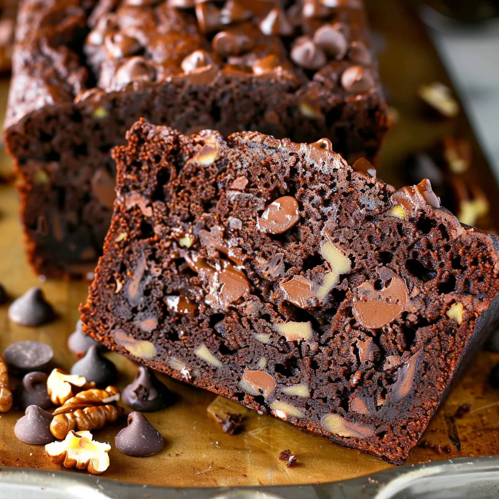 Herrlich saftiges Bananenbrot mit Schokolade und Walnüssen