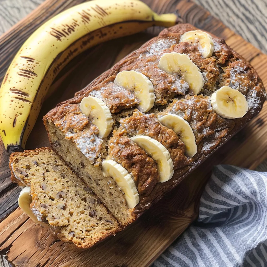 Saftiges Apfel-Bananenbrot, goldbraun und lecker