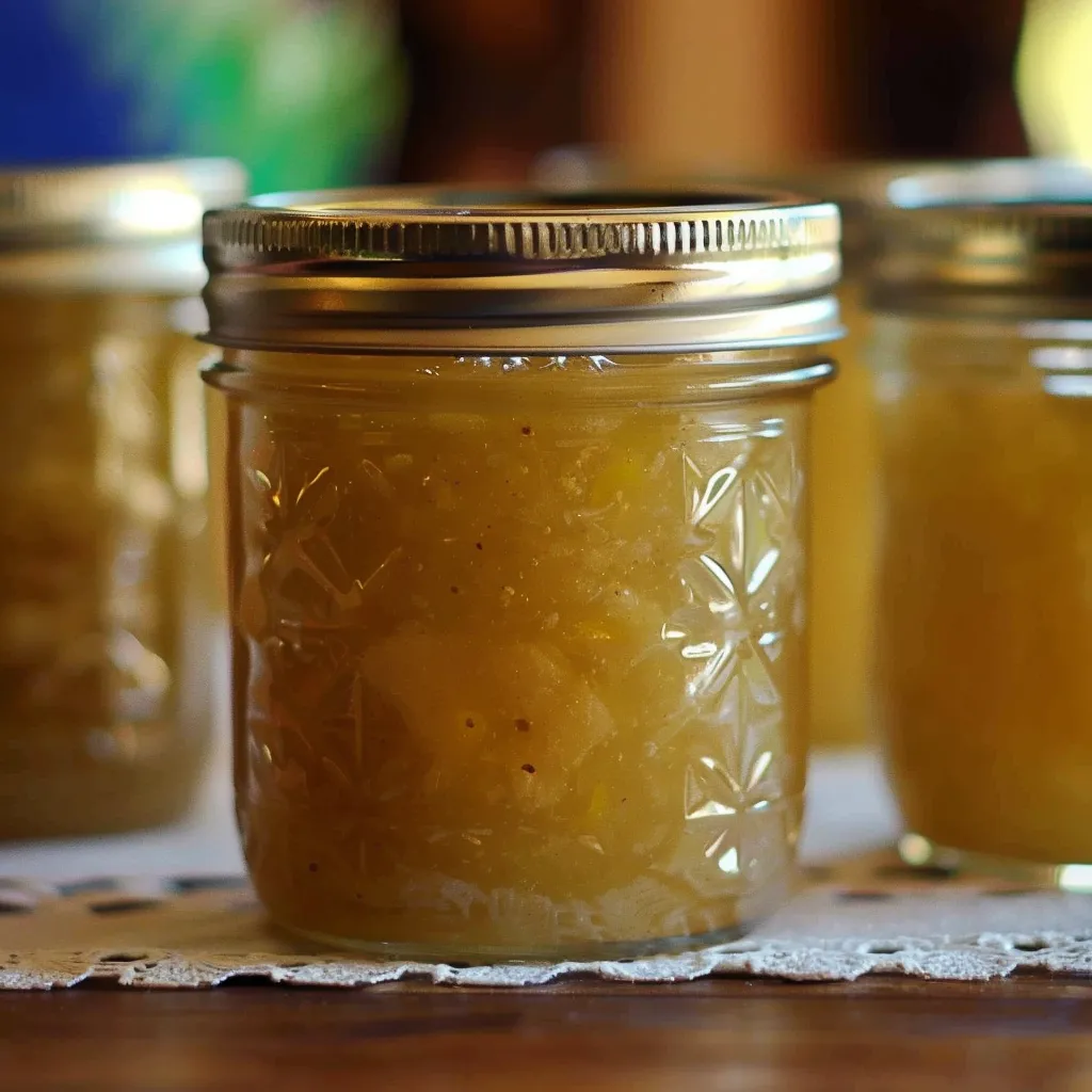 Hausgemachte Bananenmarmelade mit reifen Bananen