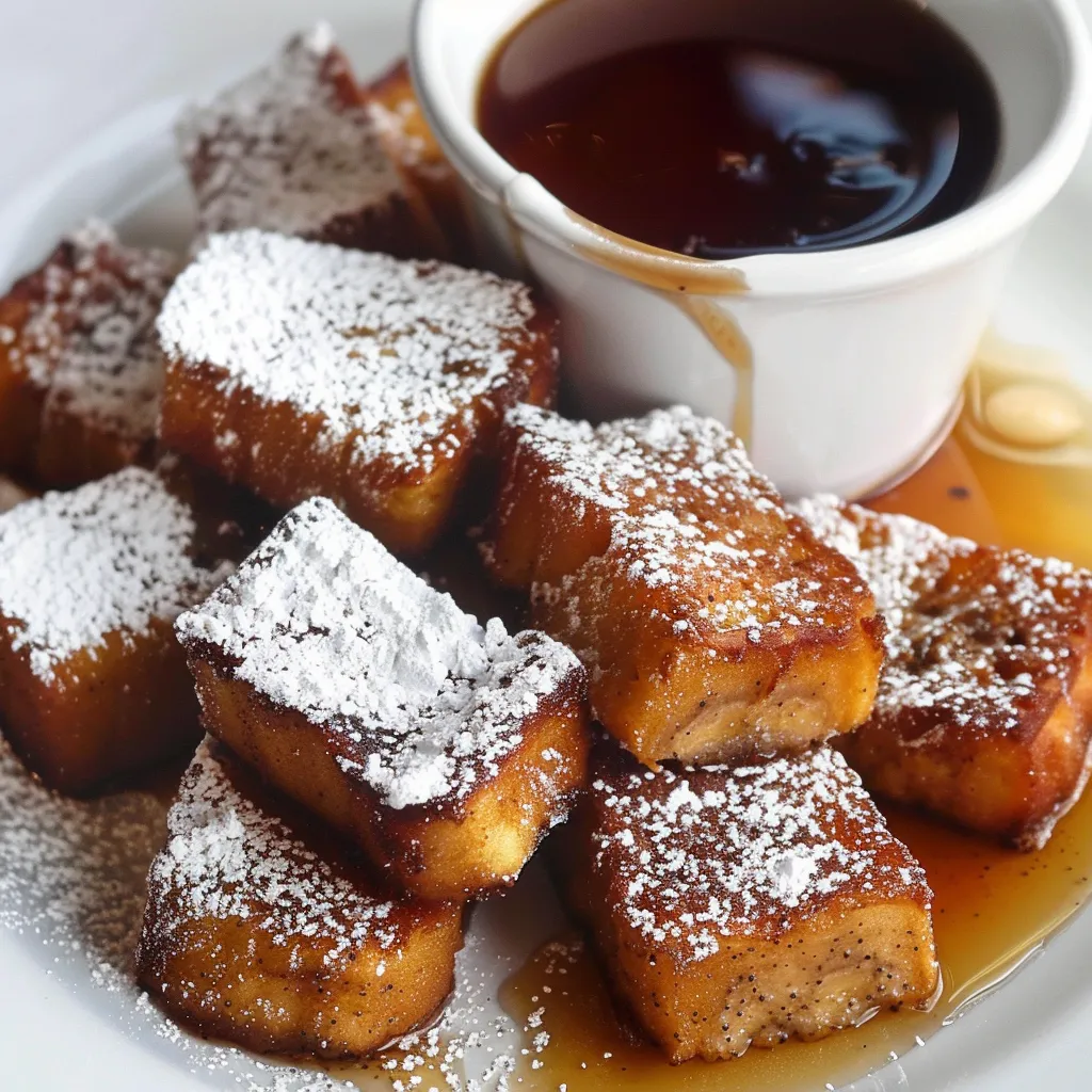 Einfache vegane French-Toast-Bites, super lecker