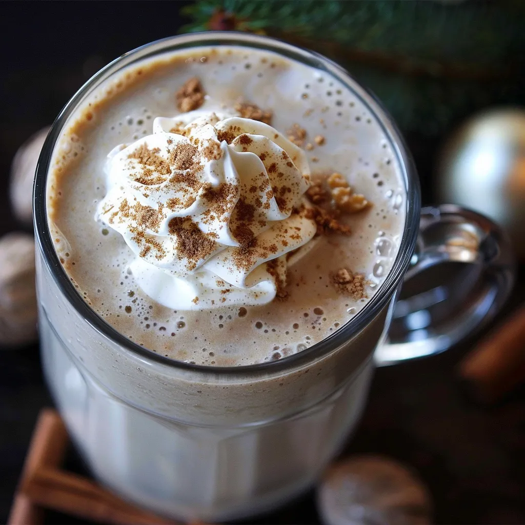 Genieße einen cremig-würzigen Smoothie mit festlichen Lebkuchennoten